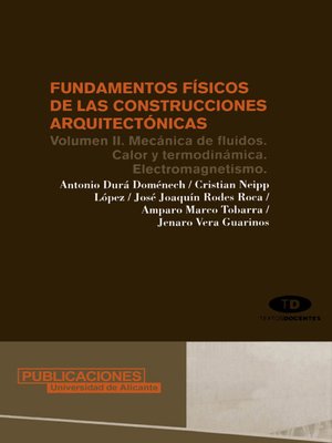 cover image of Fundamentos físicos de las construcciones arquitectónicas, Volumen 2